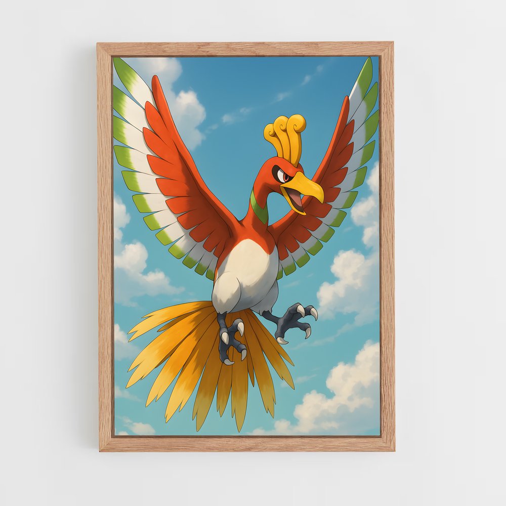Poster L'Oiseau Émeraude – affiche Pokemon (vue 4)